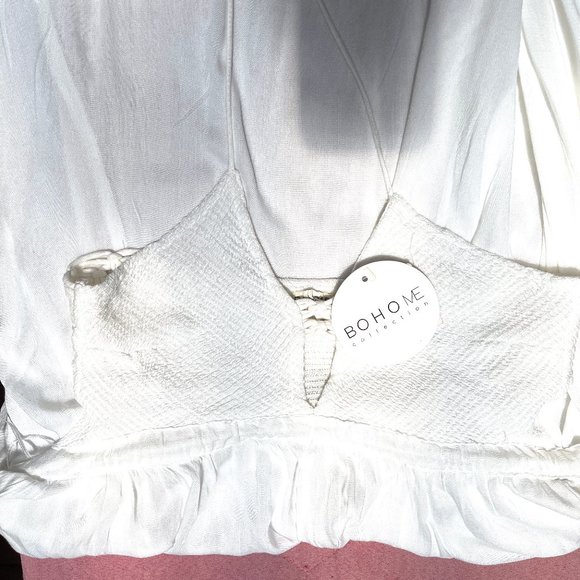 NWT Bohome white crochet cut out halter dress - Picture 11 of 12